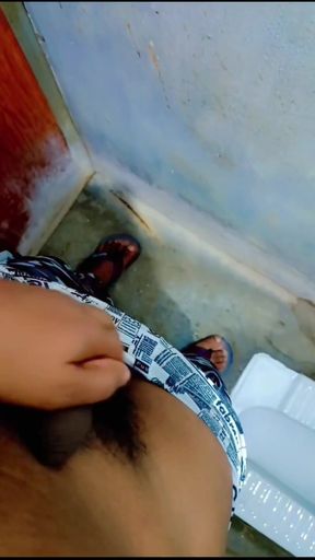 Memorable moment from &quot;Desi teen indian boy peeing in public toilet&quot;