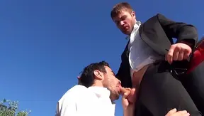 Guillermo Gets Pounded by Massive Cock Outdoors – Wild Gay Sex Action