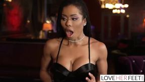 Kira Noir's mind-blowing footjob leads to ass play pleasure