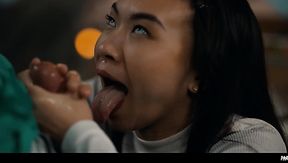 An innocent 18 year old teens sushi party turns into foursome
