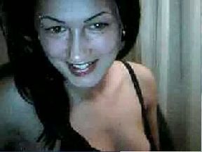 My girlfriend put her fingers in her cunt and tasted herself on webcam