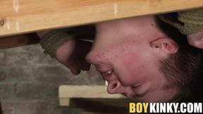 Big cock dom anally disciplines twink & marks him with cum