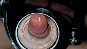 He came very hard and continued moving!