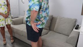 DSC14-4) Amateur MILF Paisley Flowers Threesome Blowjobs Anal DP Spit Roast Cumshot Old-Young