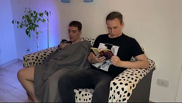 Step-Brother got Caught Jerking off his Big Cock