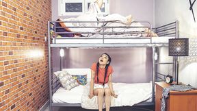 ”Married Couple Sharing 18yo Fresh Beaver In a Hostel”