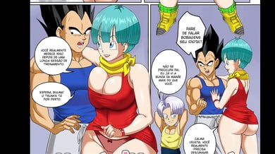 Vegeta dominates Bulma in a fierce Dragon Ball Z hentai parody creampie scene