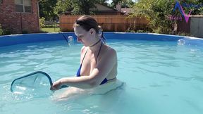 Cleaning My Pool in a Bikini