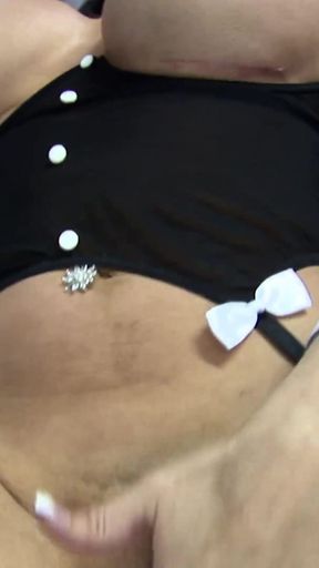 Big tits lesbians are going on each other in the storage room
