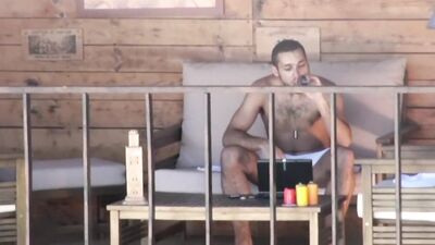 My Gay Neighbor Masturbating on His Balcony: A Gay Porn Video