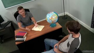 Homosexual professor loves enormous pecker