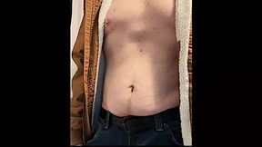 Construction Worker Belly Show