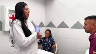 Horny doctors eat the ass of a patient who fucks them surprisingly