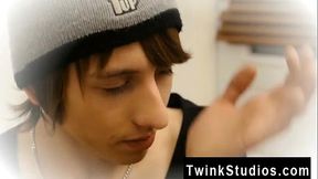 Nude men Brody Frost and Direly Strait stop at a motel on their way