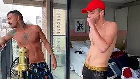 Fucking the young guy in the pool