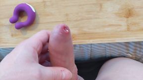 Masturbation Vlog #4: Chatting While Trying Out New Vibrating Cock Ring for First Time (cum at End)