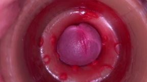 Camera in Vagina, Cervix POV, Creampie