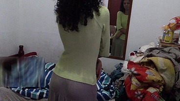 Teasing while undressing!