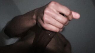 Masokissedd's big black dick makes me stop and gag on it
