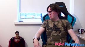 ”Big Titted redhead Lucy Lane sucking dick at nerd casting”