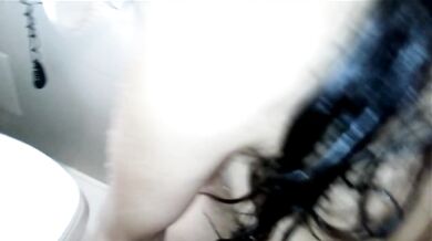 He gives me anal sex, I give him a handjob with my saggy tits. Hot milf