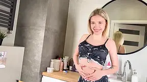 Verified Amateurs - Unplanned Sex In The Bathroom. Wet Pussy Filled With Cum