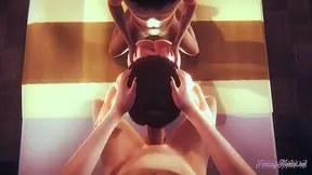 Sarada Ignites Passion in Hot Ninja Threesome with Sensual Blowjob Scenes