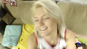 midget sized blonde hope harper gets fucked rough and hard by big black cock