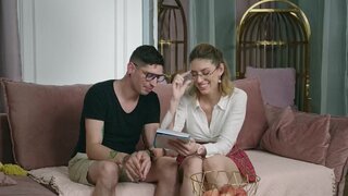 Fanta Sie and Falco White in a wild rimjob video