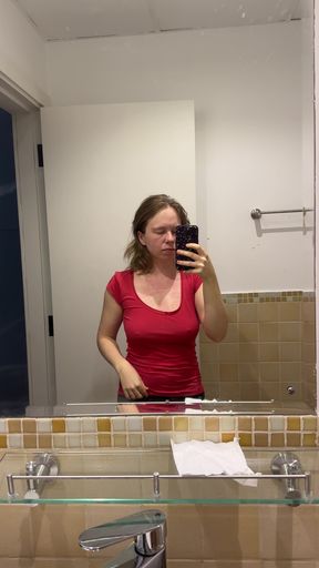 You Can See Her Big Nipples Through Her T-shirt