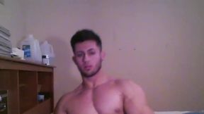 Chad is a Very Muscular Guy Showing His Dick