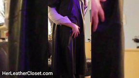 Full Black Leather Blowjob