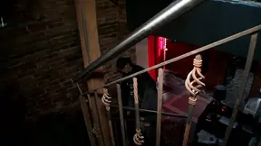 German mistress punishes slave with pee and spanks