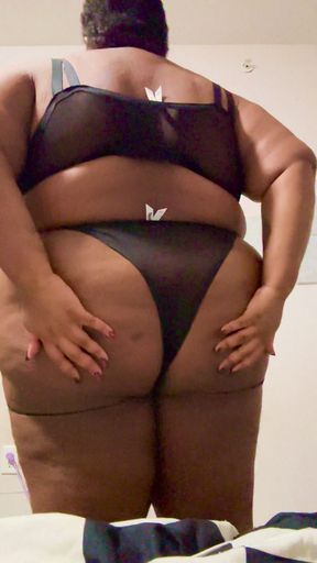 Fat Ass Swallowed My Thong Whole BBW Wedgie Worship Tease