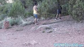 ”Buffed & tattooed guy bareback fucks his Asian buddy”