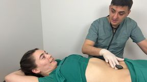 Dr. Canada Auscultates Nurse Bunny's Stomach
