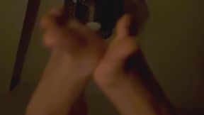 Amateur Asian POV being licked and fingered whilst watching gorgeous feet