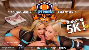 Superbowl Halftime - Hot Blondes Czech Lola Myluv & Nathaly FFM