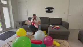 JL blows up more big balloons!