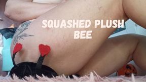 squashed plush bee