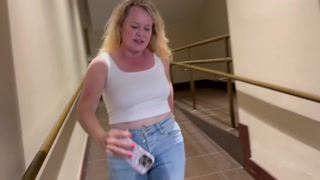 Publicly Pissing my Jeans, Walking Around Flashing Wet then Masturbating
