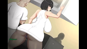 Justice Work in Spare Time [ NTR HENTAI Game PornPlay ] Ep.13 Father in law fingered her asshole while her husband is watching TV !