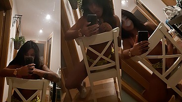 Fumando um na minha casa