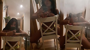 Fumando um na minha casa