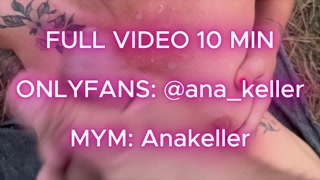 MILF. ANA GETS FUCKED AND HOSED DOWN IN THE WOODS