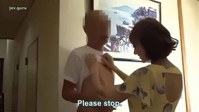 Japanese wife fucked by old man