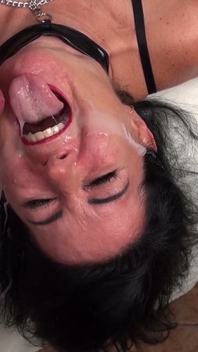 MY MOST EXTREME CUMSHOTS! LITERS OF SPERM IN THE FUCK FACE!   Clip 3