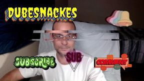 Dubesnackes, Midnight Masturbating Before Bedtime. Lying in Bed Rubbing My Cock.