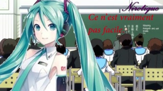 Hasune Miku in the classroom