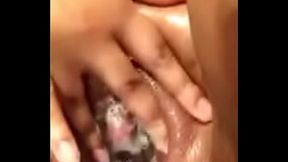 Thick RedBone rubs pussy Til It Creams